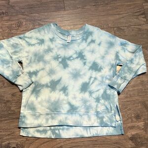 90 Degree By Reflex Light Blue Tie-Dye Sweatshirt
